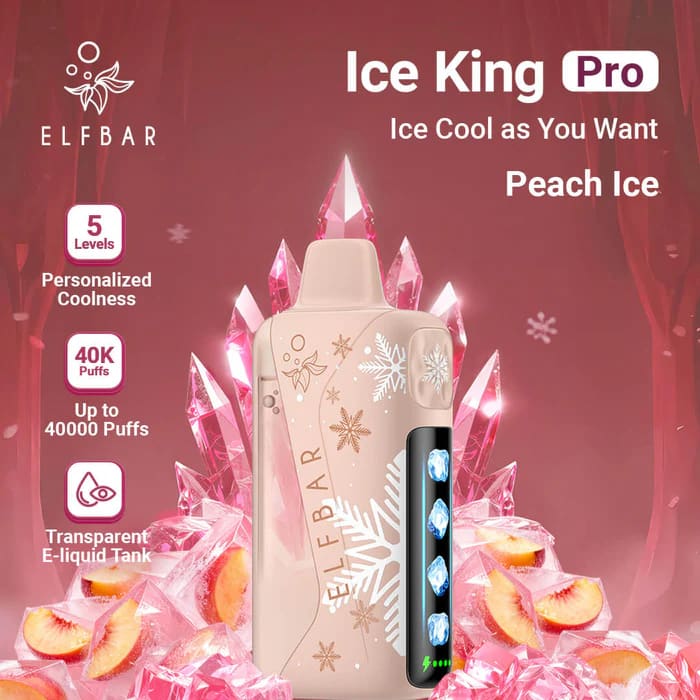 ELFBAR ICE KING PRO سحبة سيجارة الفبار ايس كينق برو 40000