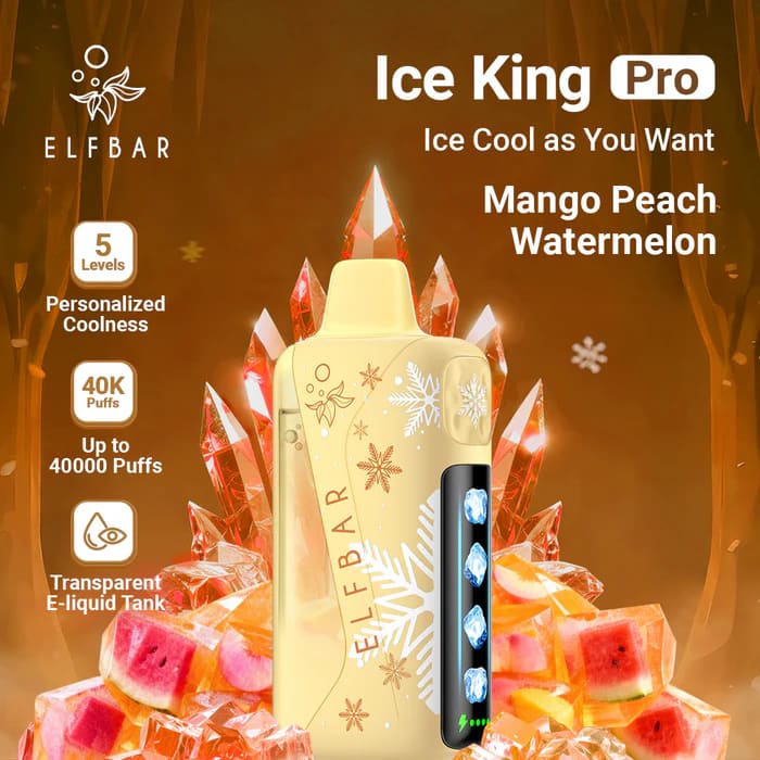 ELFBAR ICE KING PRO سحبة سيجارة الفبار ايس كينق برو 40000