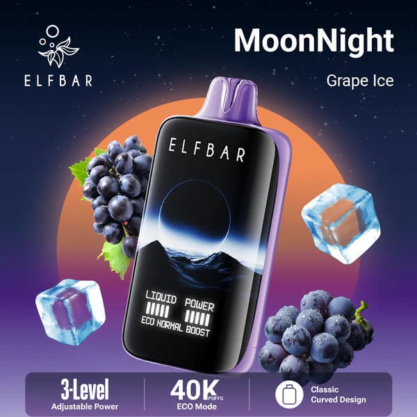 ELFBAR MOONNİGHT سحبة سيجارة الفبار 40000 شفطة 50 نيكوتين