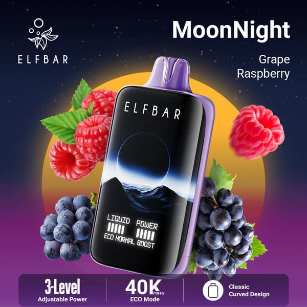 ELFBAR MOONNİGHT سحبة سيجارة الفبار 40000 شفطة 50 نيكوتين