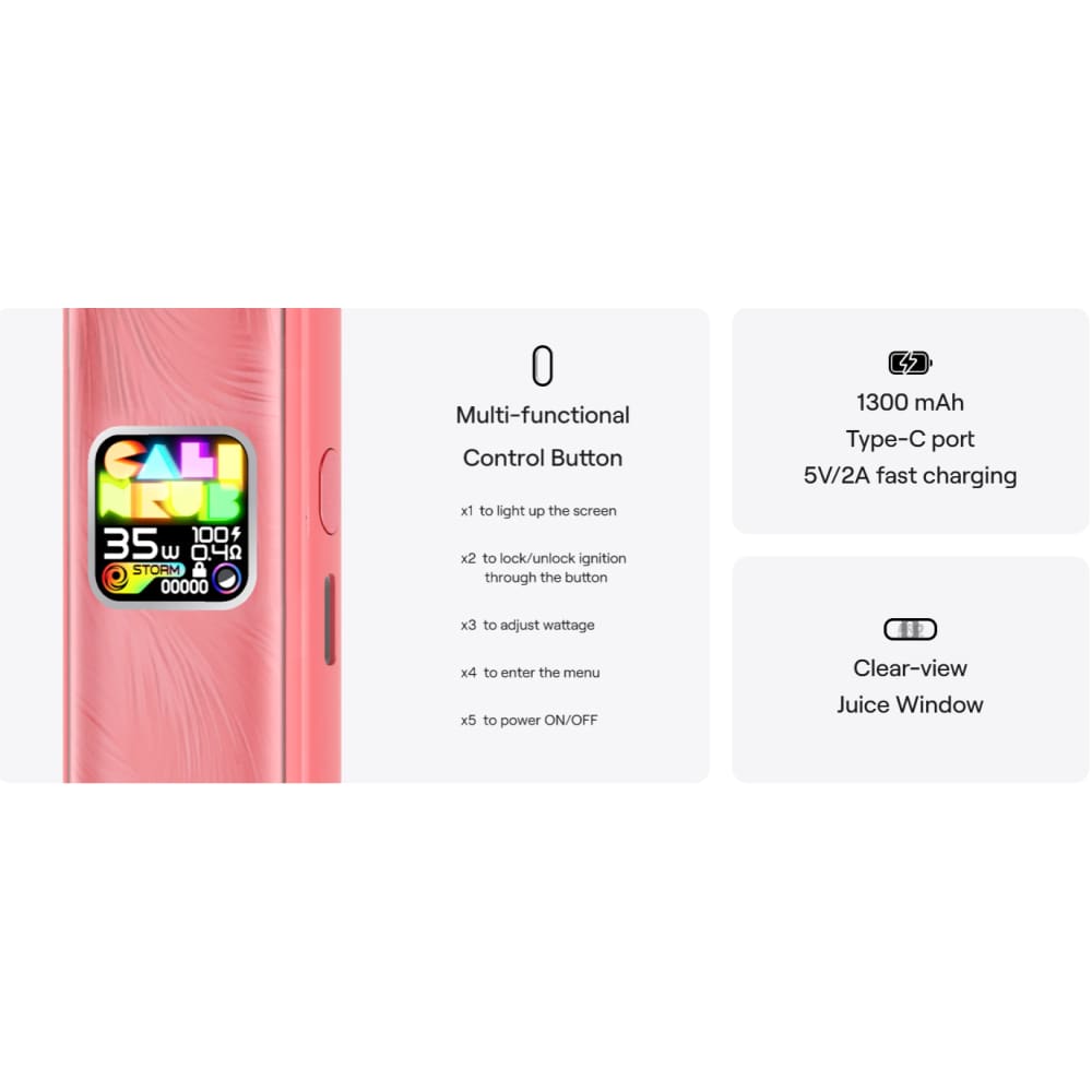 جهاز سحبة و شيشة كاليبرن جي 4 caliburn g4 من يو ويل