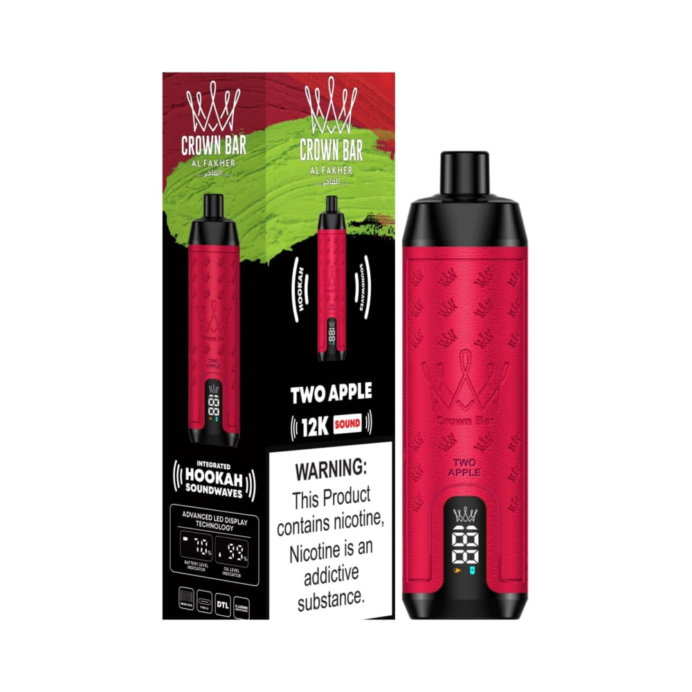 جهاز فيب شيشة كراون بار 12000 شفطة 5 نيكوتين عدة نكهات