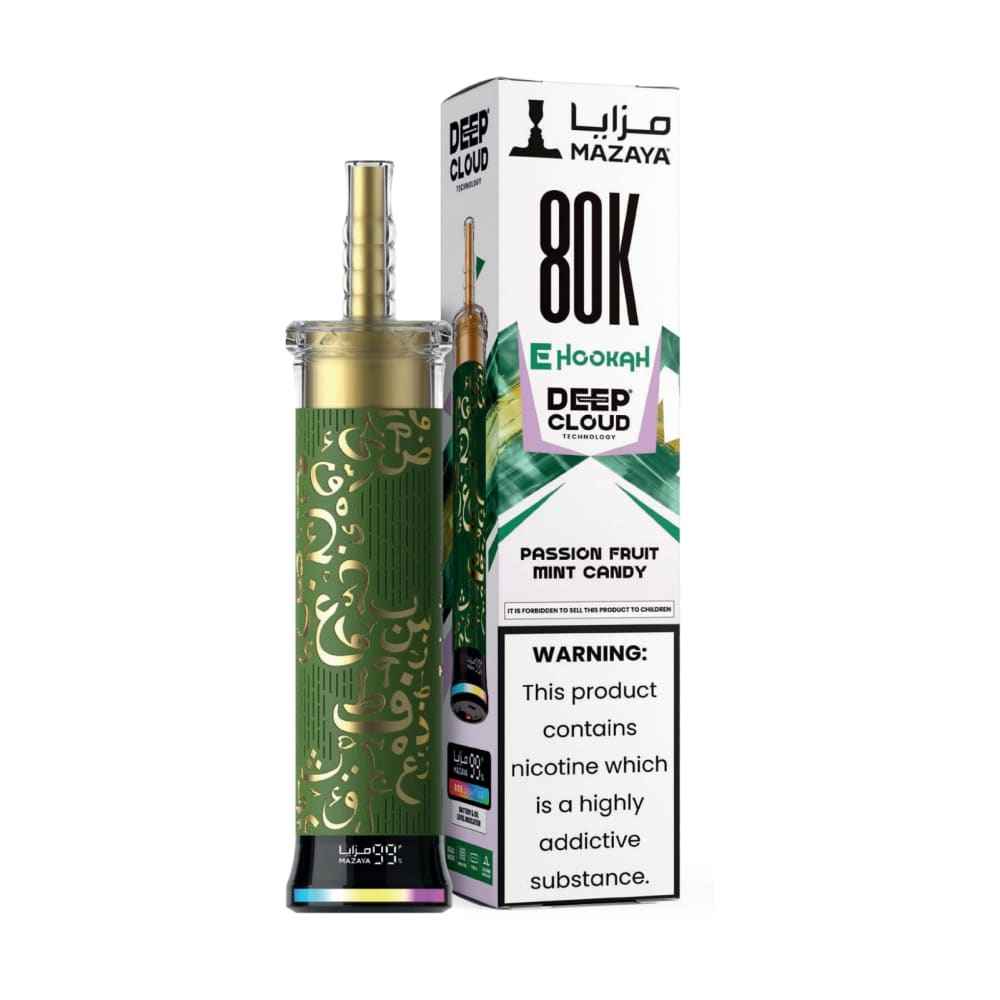 MAZAYA DEEP CLOUD جهاز فيب شيشة مزايا 80000 شفطة 6 نيكوتين