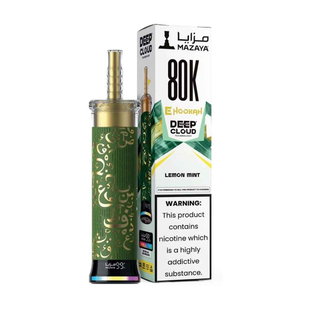 MAZAYA DEEP CLOUD جهاز فيب شيشة مزايا 80000 شفطة 6 نيكوتين