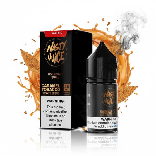 NASTY BRONZE نكهة توباكو كراميل برونزي سولت من ناستي
