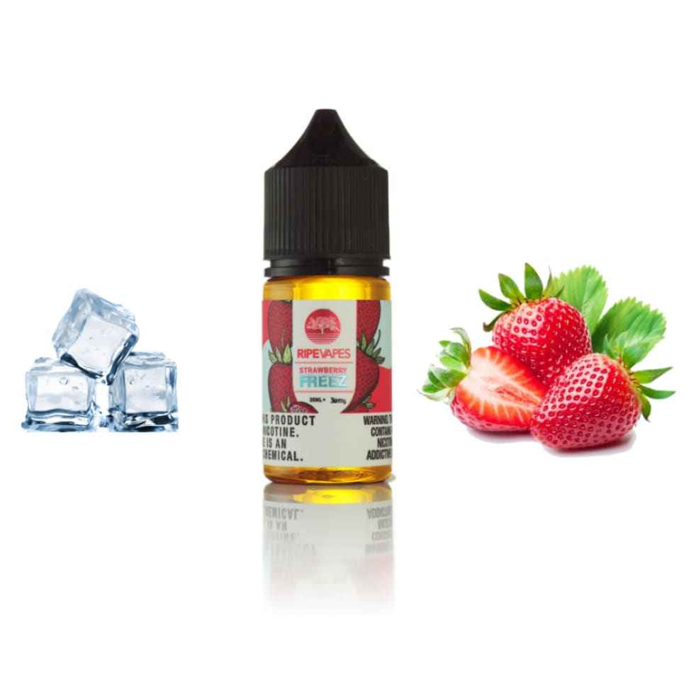 نكهة فراولة ايس سولت نيكوتين من رايب فيبز RIPE VAPES
