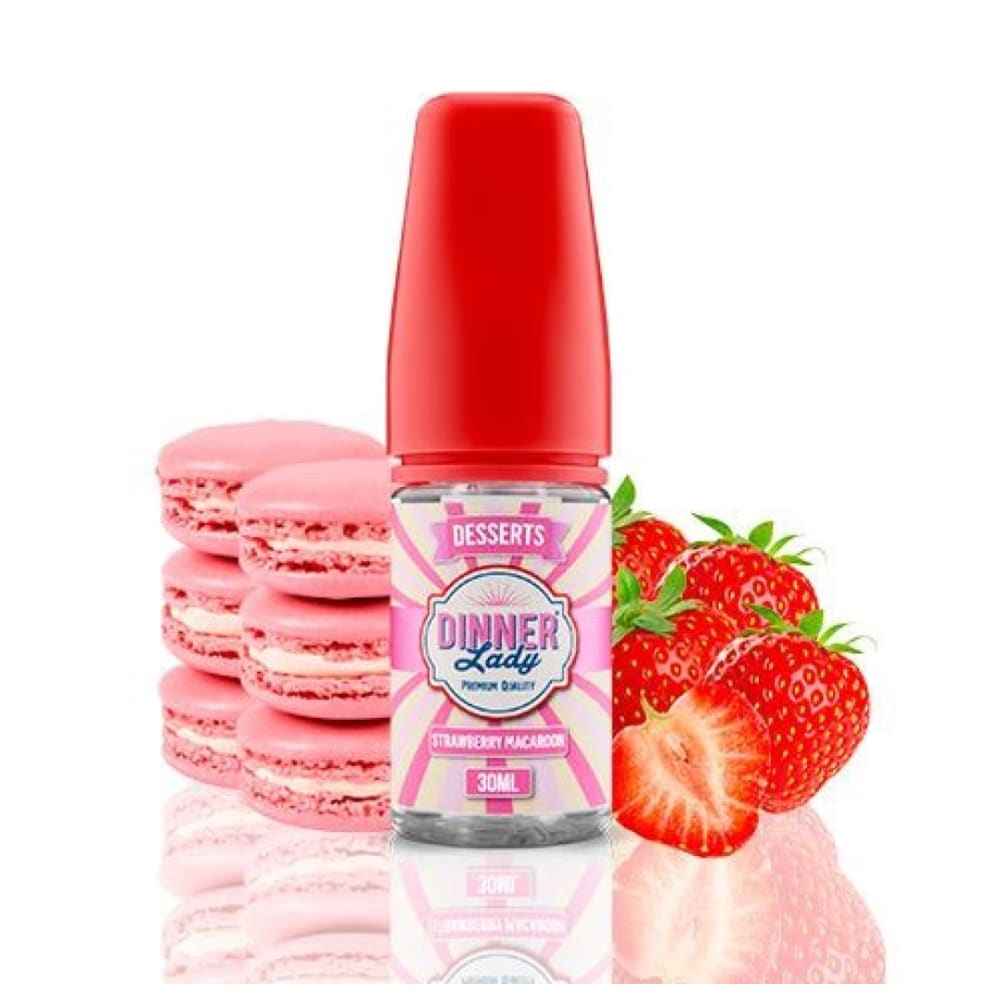 نكهة فراولة ماكرون سولت نيكوتين من دينر ليدي DINNER LADY
