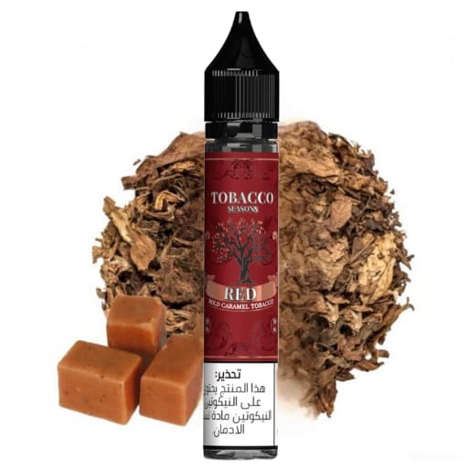 نكهة كراميل توباكو سولت نيكوتين TOBACCO SEASONS RED
