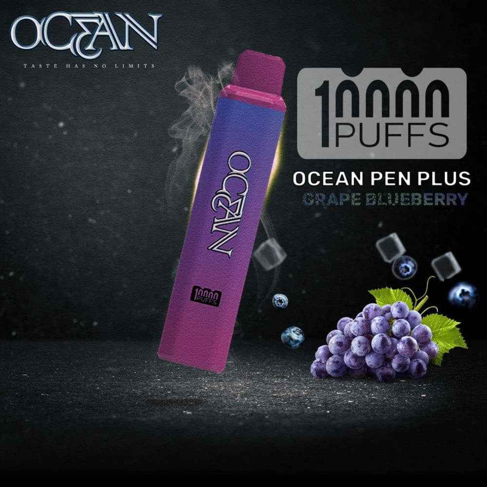 OCEAN سحبة سيجارة اوشن 10000 شفطة 20 نيكوتين عدة نكهات