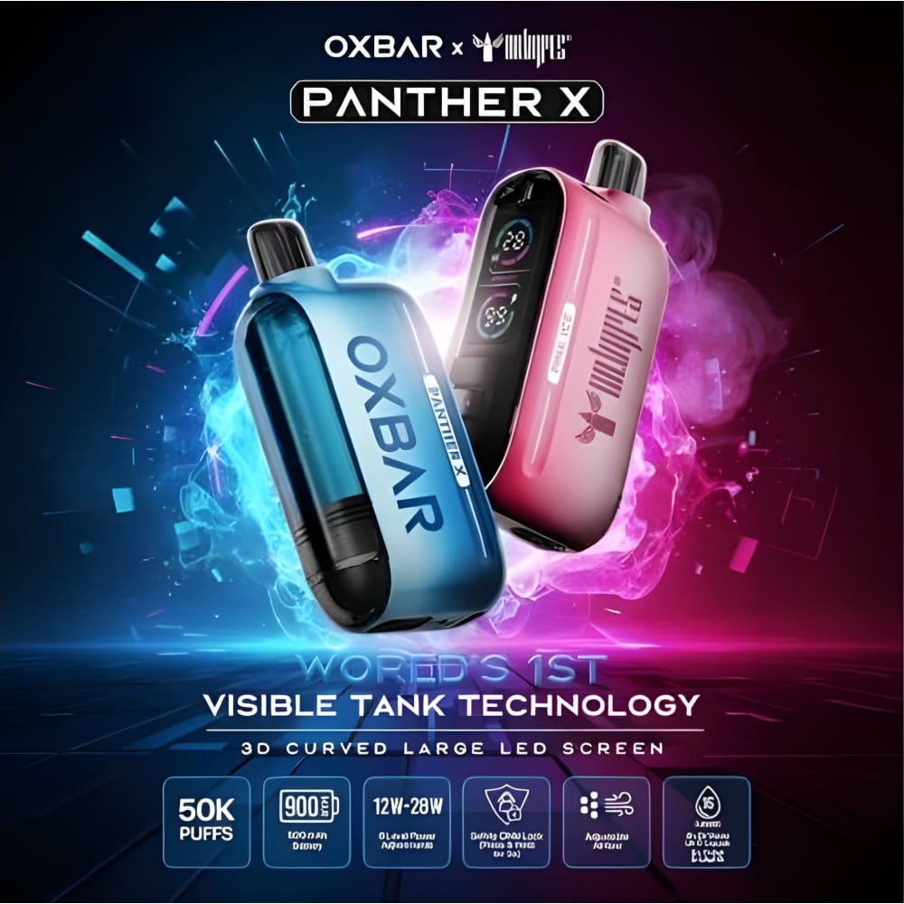 Oxbar Panther X سحبة سيجارة اوكس بار بانثر اكس 50000 شفطة