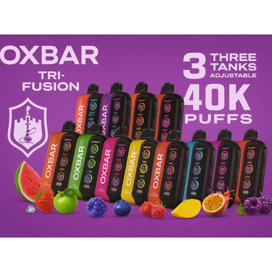 OXBAR TRI-FUSION سحبة سيجارة اوكسبار 40000 شفطة 50 نيكوتين