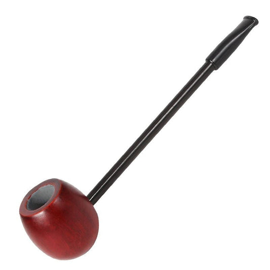 عصا تبغ غليون بايب معدني خشبي