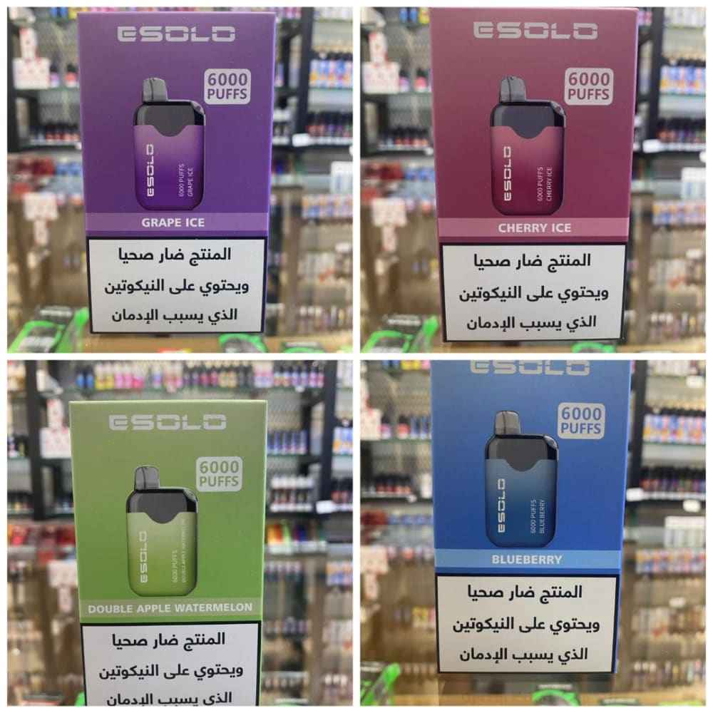 سحبة سيجارة ايسولو 6000 شفطة 18 نيكوتين عدة نكهات استخدام