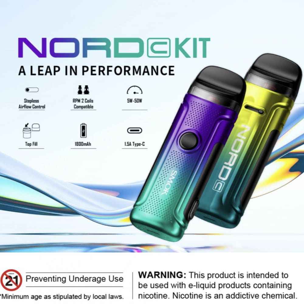 SMOK NORD C جهاز سحبة و شيشة سموك نورد سي