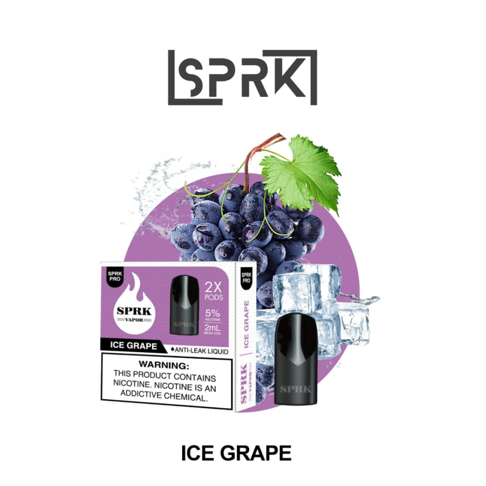 SPRK PRO بودات سبارك مايلي برو عدة نكهات 50 نيكوتين - عنب