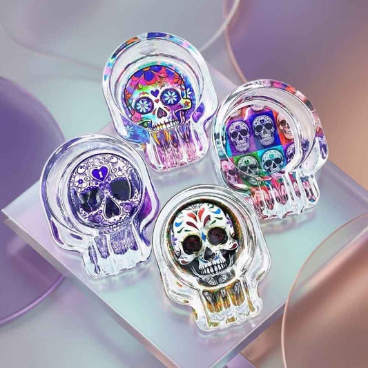 طفاية زجاج عدة اشكال من SKULL ASHTRAY