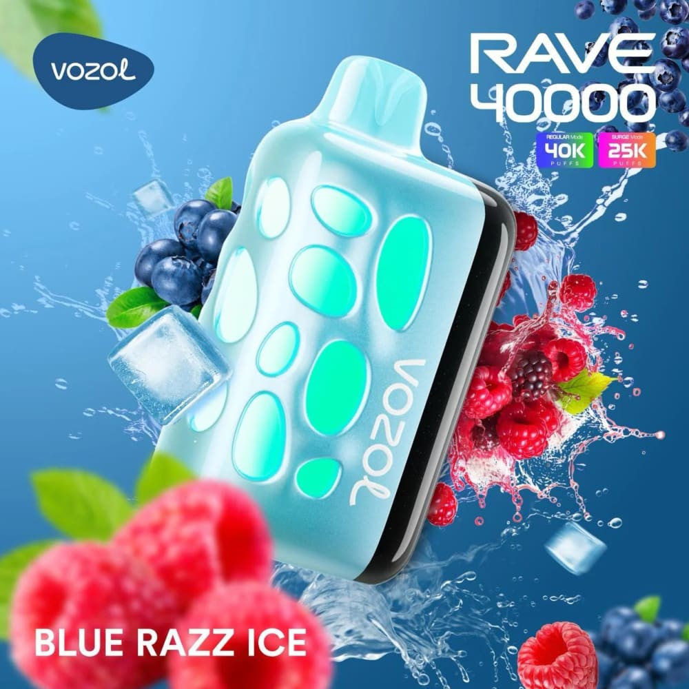 VOZOL RAVE سحبة سيجارة فوزول ريف 40000 شفطة عدة نكهات 50
