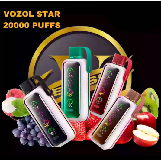 VOZOL سحبة سيجارة فوزول ستار 20000 شفطة عدة نكهات 50