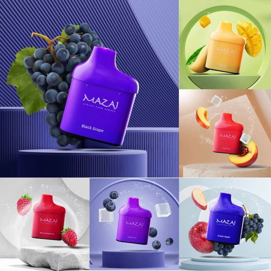 حبة واحدة استخدام بود مزاج سويتش 20 نيكوتين 12000 شفطة ( بدون جهاز ) MAZAJ Switch فيب سموك