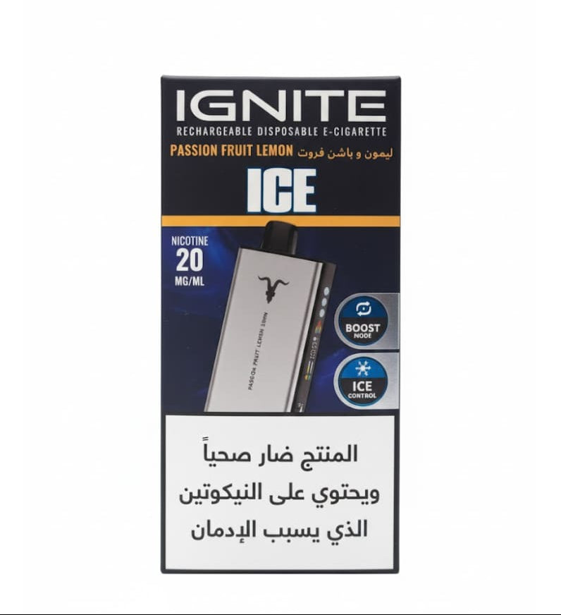 IGNITE سحبة سيجارة اجنايت 40000 شفطة 20 نيكوتين عدة نكهات