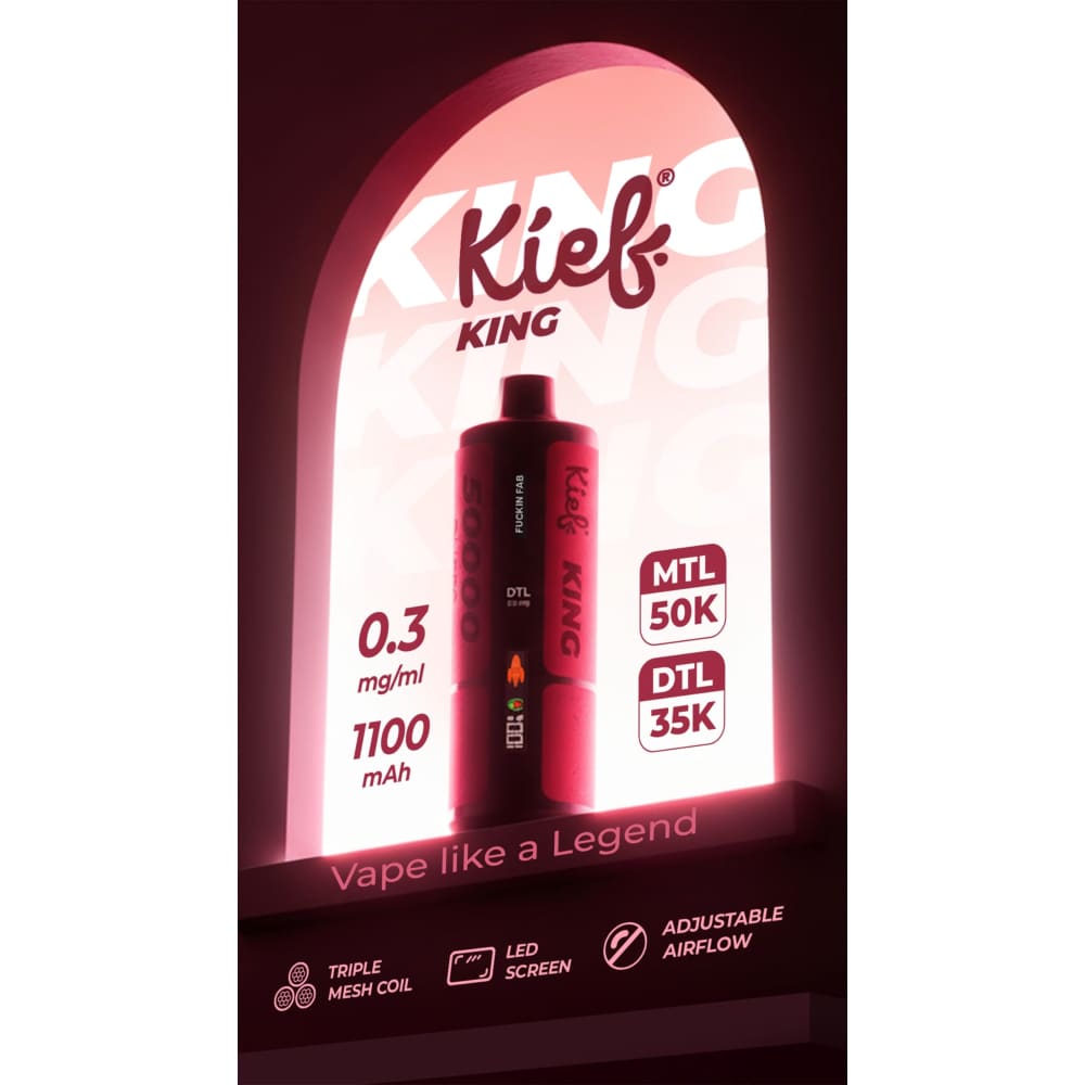 جهاز فيب شيشة كيف كينج 3 نيكوتين 50000 شفطة عدة نكهات