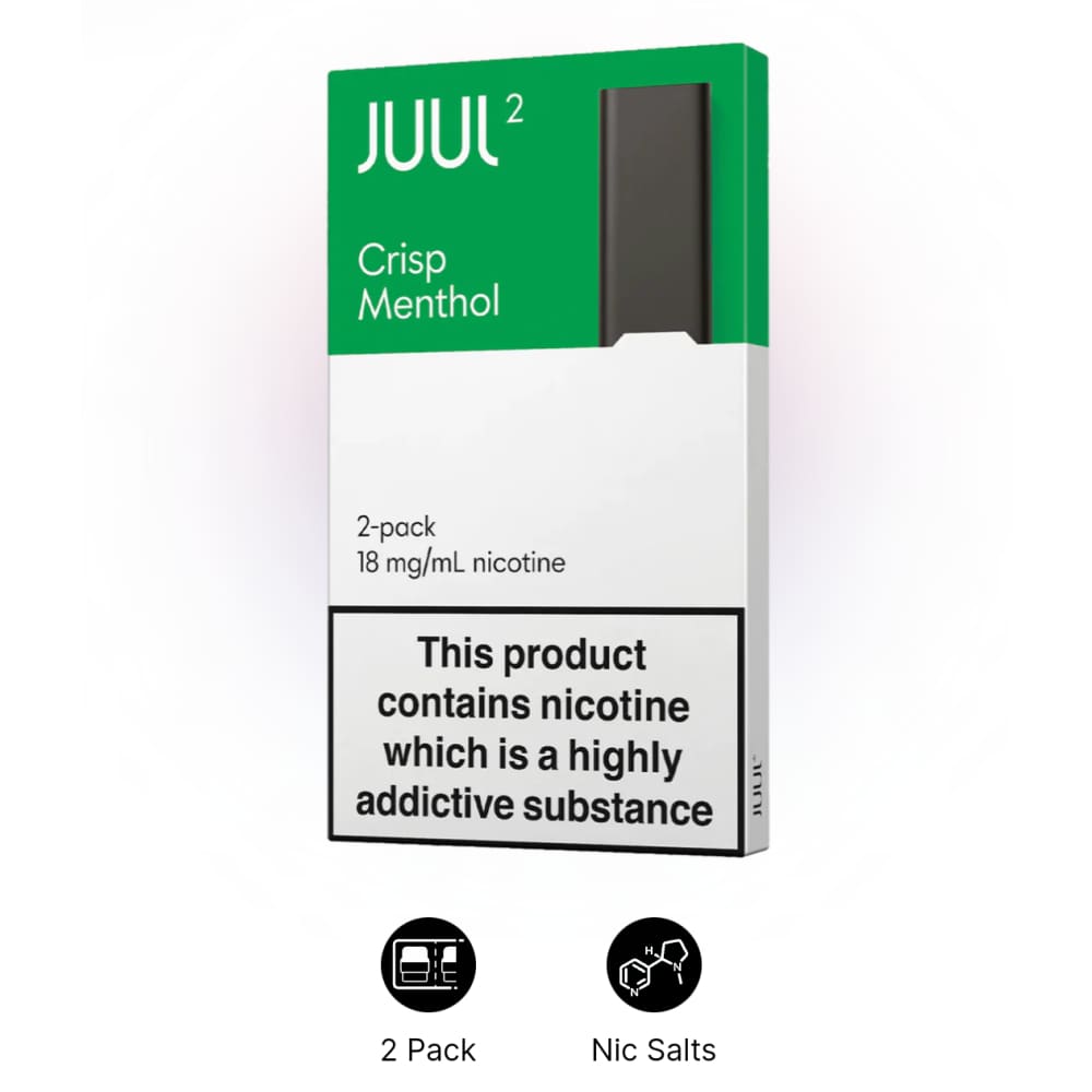 JUUL 2 crisp menthol بودات سحبة جول