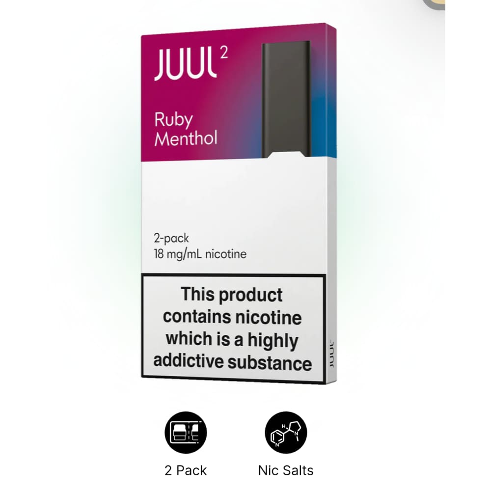 JUUL 2 ruby menthol بودات سحبة جول