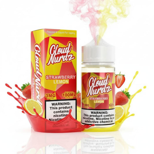 نكهة فيب فراولة ليمون كلاود نيردز 100 مل CLOUD NURDZ فيب سموك