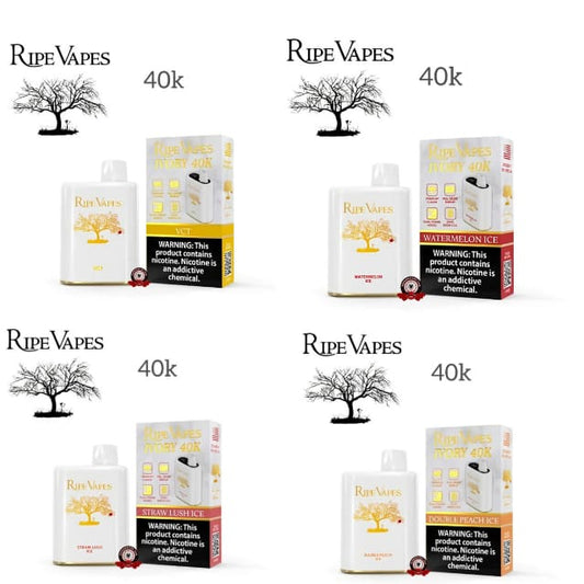 Ripe Vapes IVORY سحبة سيجارة عدة نكهات رايب فيب ايفوري