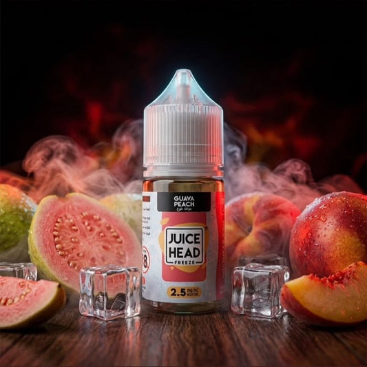 نكهة جوس هيد جوافة خوخ ايس سولت نيكوتين JUICE HEAD