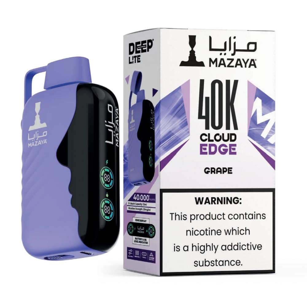 MAZAYA جهاز سحبة مزايا 40000 شفطة 50 نيكوتين عدة نكهات