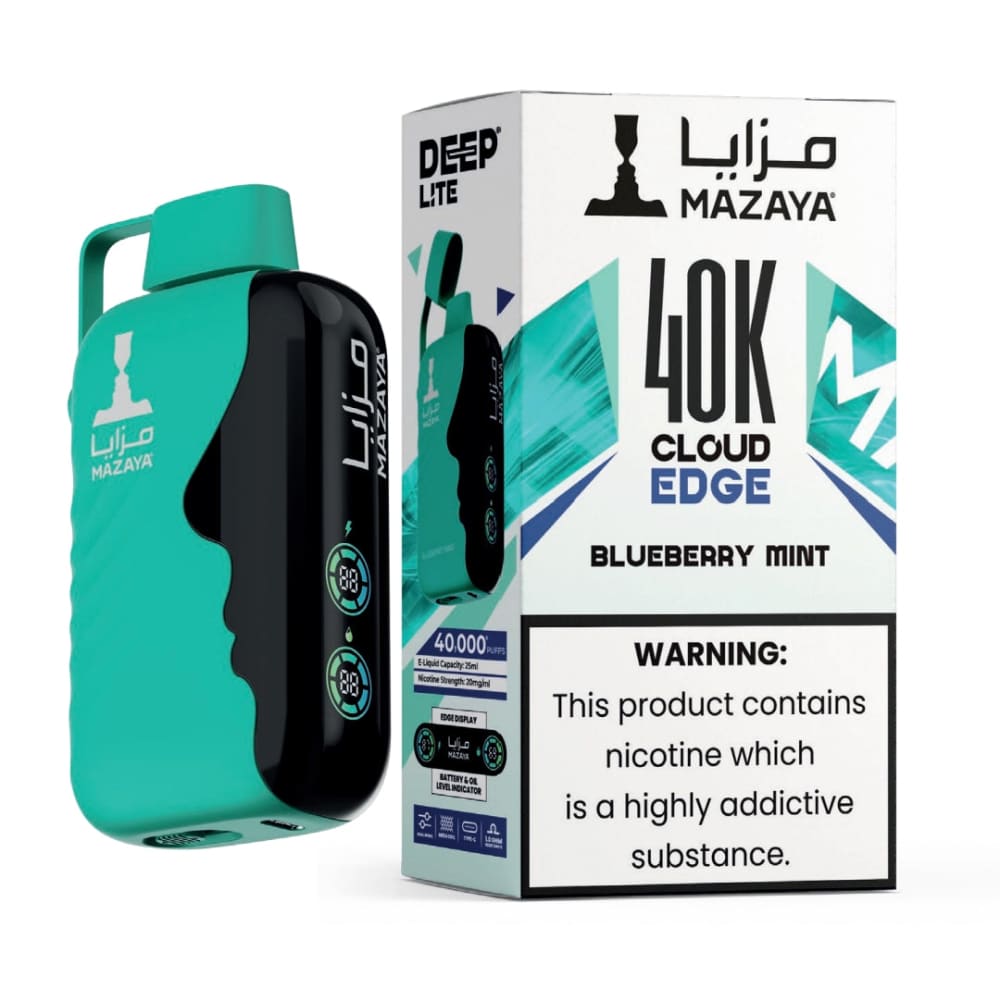 MAZAYA جهاز سحبة مزايا 40000 شفطة 50 نيكوتين عدة نكهات