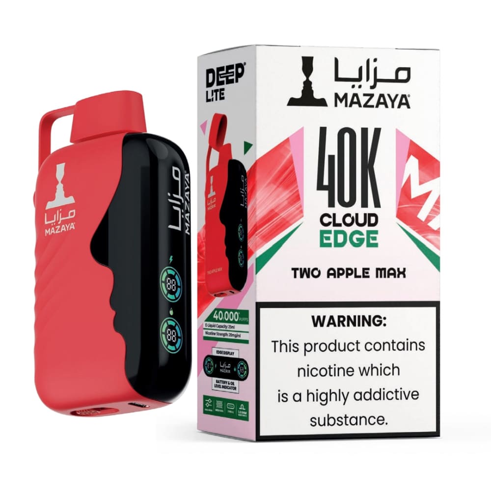 MAZAYA جهاز سحبة مزايا 40000 شفطة 50 نيكوتين عدة نكهات