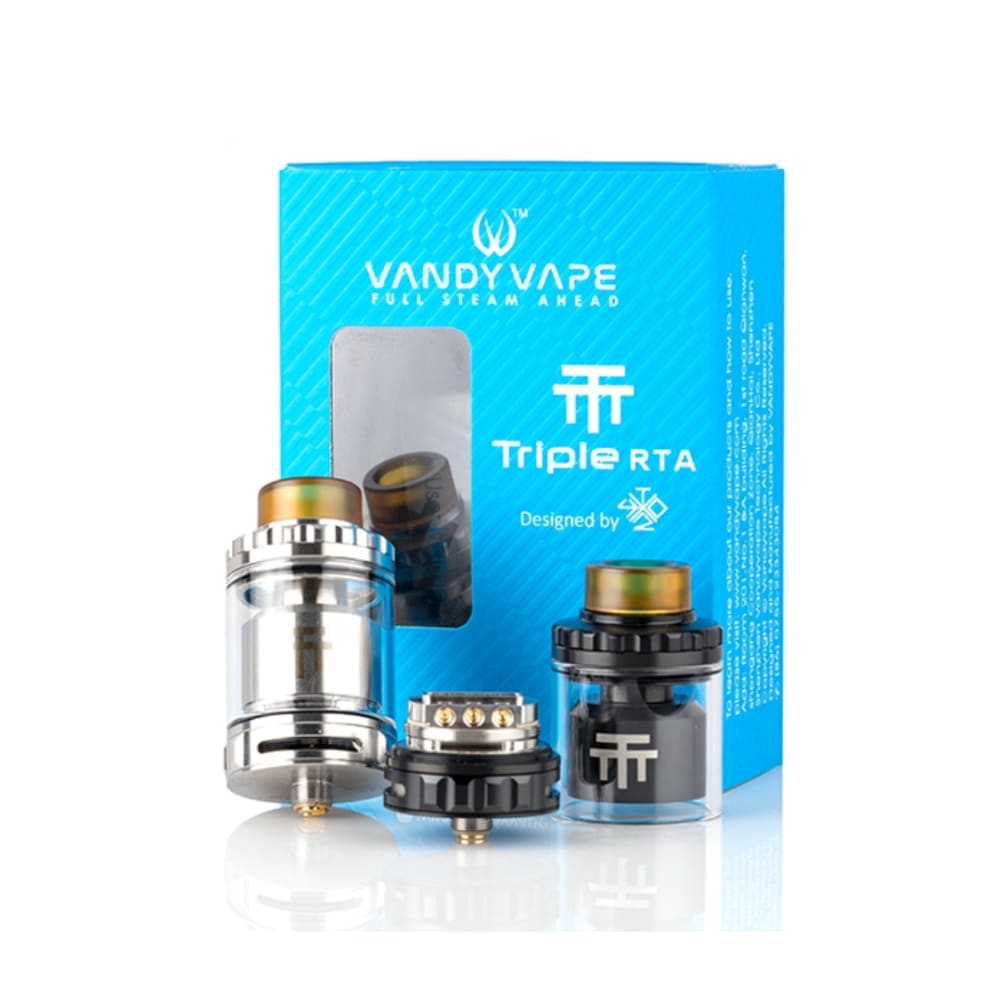 تانك تريل ار تي اي من فاندي فيب triple rta vandy vape - اسود