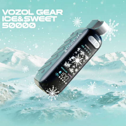 VOZOL GEAR ICE&SWEET سحبة سيجارة فوزول قير 50000 شفطة عدة