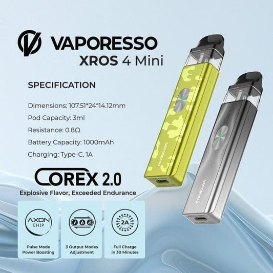 XROS 4 MINI جهاز سحبة و شيشة اكس روز