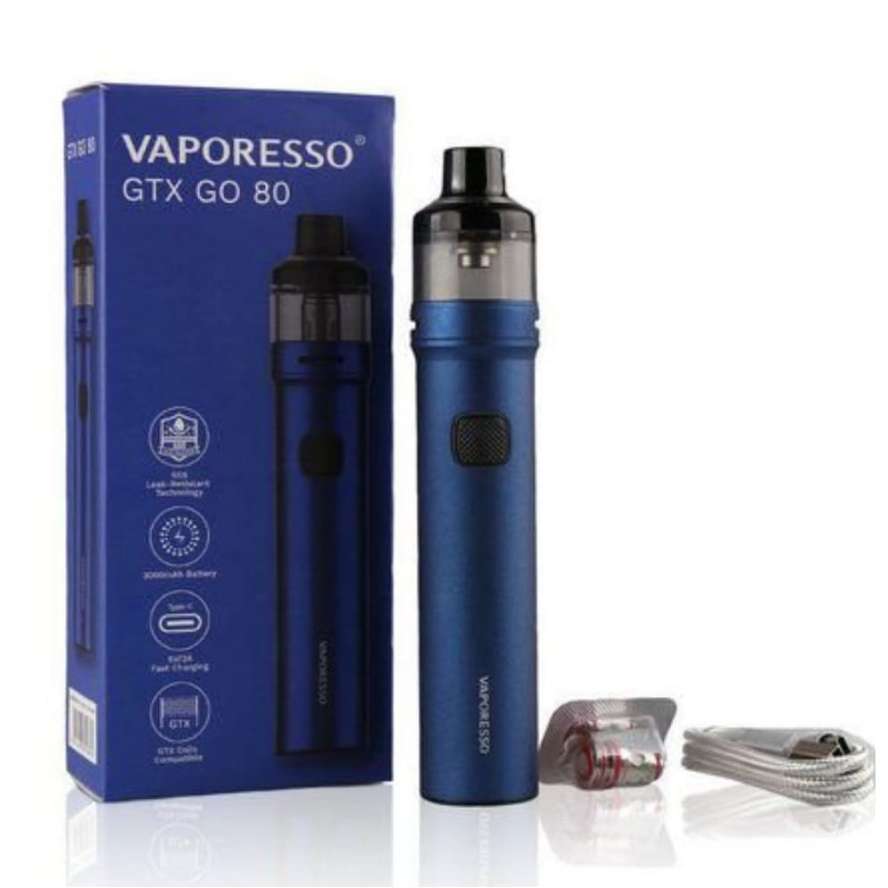 جهاز سحبة وشيشة فيبريسو جو 80 vaporesso GTX GO - ازرق