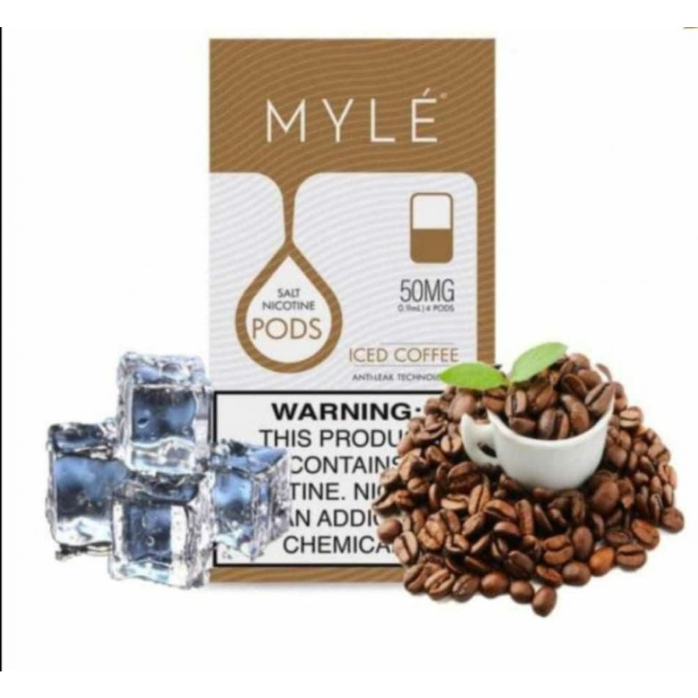 MYLE بودات جهاز سحبة مايلي نكهة قهوة ايس الاصدار الرابع