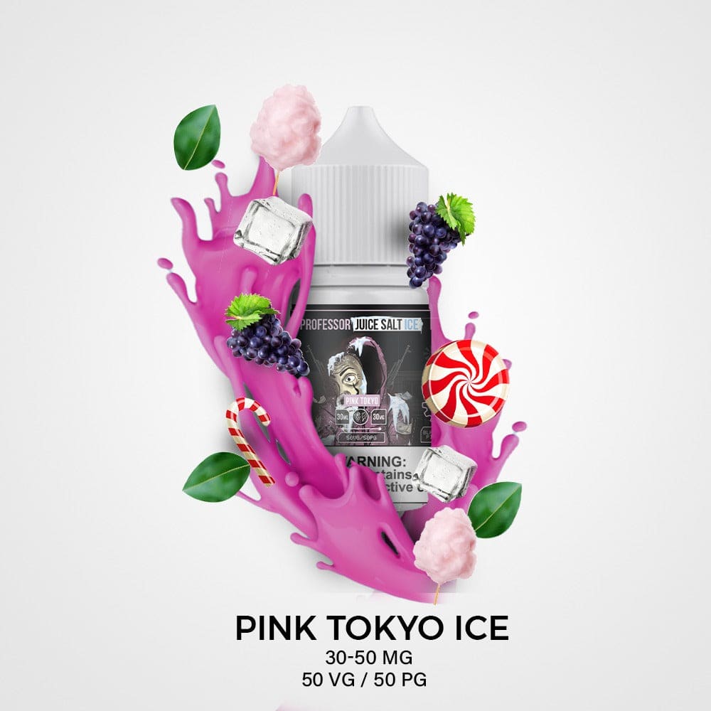 نكهة حلوى عنب ايس بينك طوكيو سولت نيكوتين PINK TOKYO ICE