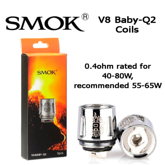 V8 BABY Q2 SMOK كويلات سموك بيبي